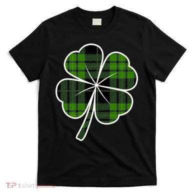Four Leaf Clover Plaid T-Shirt