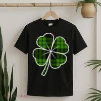 Four Leaf Clover Plaid T-Shirt thumb 2