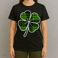 Four Leaf Clover Plaid T-Shirt thumb 4