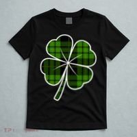 Four Leaf Clover Plaid T-Shirt thumb 5