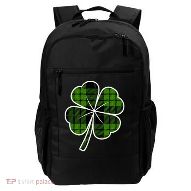Four Leaf Clover Plaid Backpack