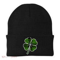 Four Leaf Clover Plaid Beanie thumb 0