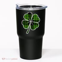 Four Leaf Clover Plaid Tumbler thumb 0