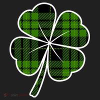 Four Leaf Clover Plaid Golf Towel thumb 3