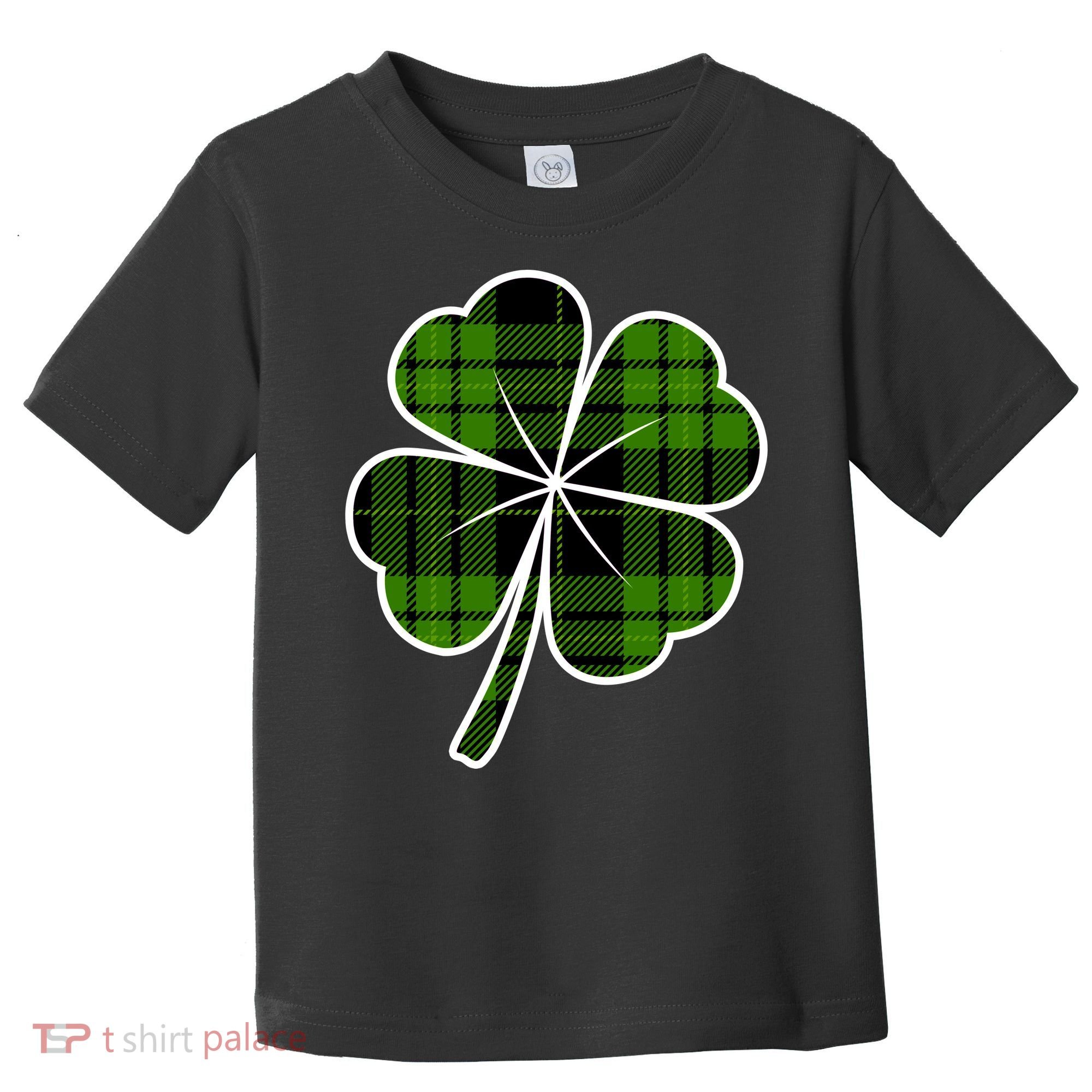 Four Leaf Clover Plaid Toddler T-Shirt
