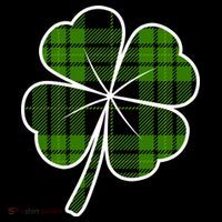 Four Leaf Clover Plaid Toddler T-Shirt thumb 4