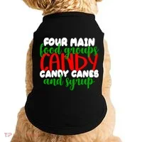 Four Main Food Groups Candy Canes & Syrup  Doggie Tank thumb 0