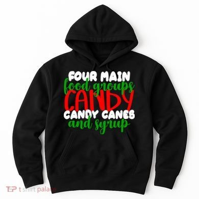 Four Main Food Groups Candy Canes & Syrup  Hoodie
