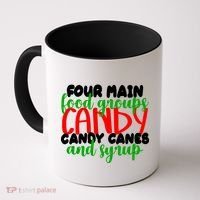 Four Main Food Groups Candy Canes & Syrup  Coffee Mug thumb 0