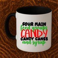 Four Main Food Groups Candy Canes & Syrup  Coffee Mug thumb 2