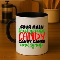 Four Main Food Groups Candy Canes & Syrup  Coffee Mug thumb 4