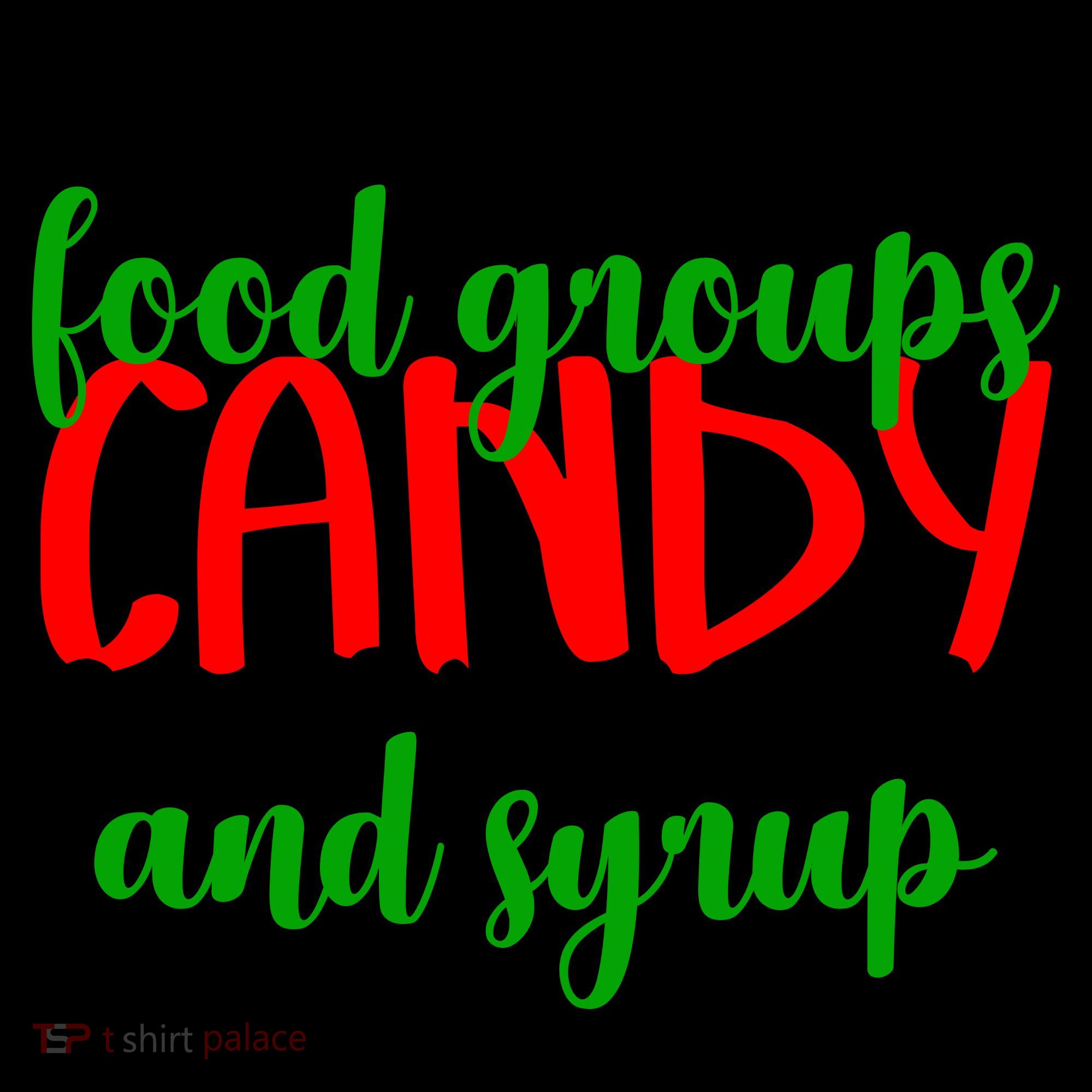 Four Main Food Groups Candy Canes & Syrup  Coffee Mug