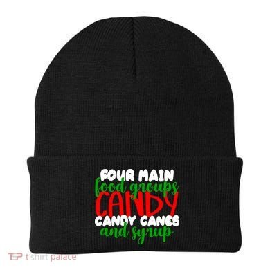 Four Main Food Groups Candy Canes & Syrup  Beanie