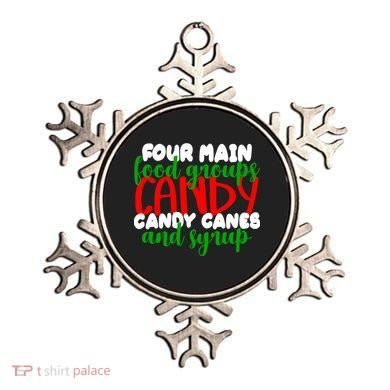 Four Main Food Groups Candy Canes & Syrup  Ornament