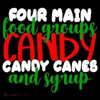 Four Main Food Groups Candy Canes & Syrup  Toddler Hoodie thumb 2