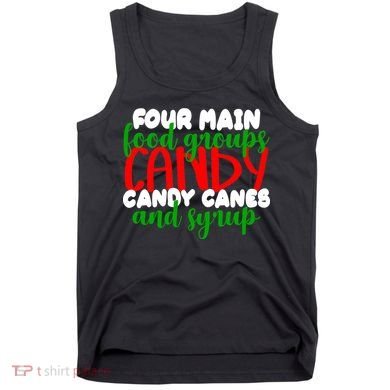 Four Main Food Groups Candy Canes & Syrup  Tank Top