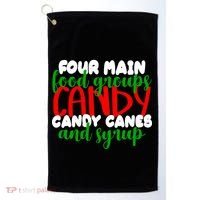 Four Main Food Groups Candy Canes & Syrup  Golf Towel thumb 0