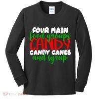 Four Main Food Groups Candy Canes & Syrup  Kids Long Sleeve Shirt thumb 0
