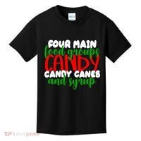 Four Main Food Groups Candy Canes & Syrup  Kids T-Shirt thumb 0