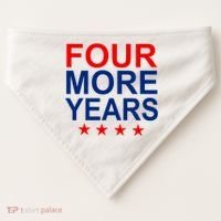 Four More Years Re-Elect Trump USA-Made Doggie Bandana thumb 0