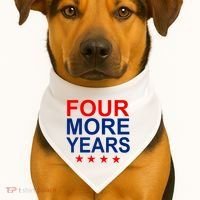 Four More Years Re-Elect Trump USA-Made Doggie Bandana thumb 1