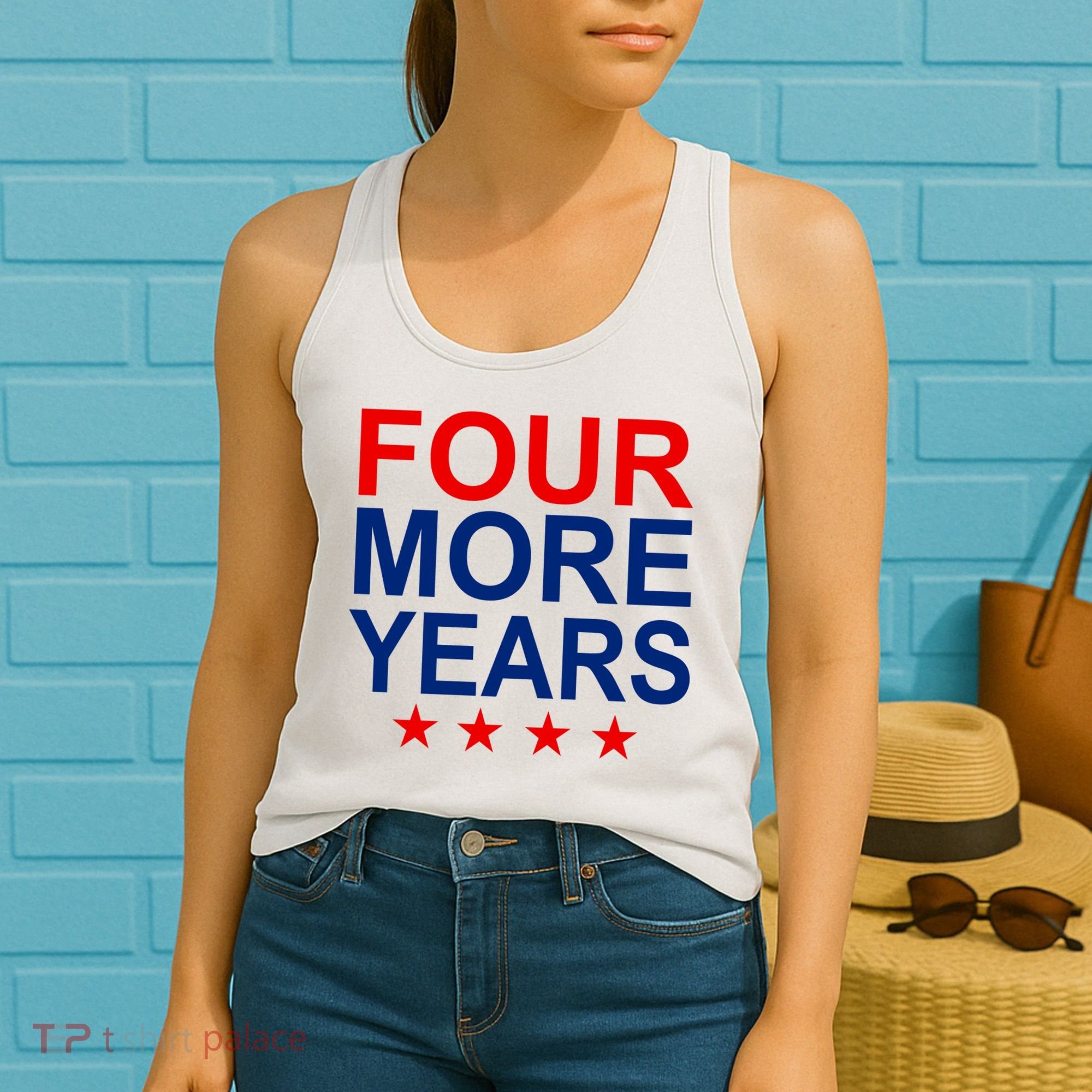 Four More Years Re-Elect Trump Women's Tank Top