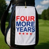 Four More Years Re-Elect Trump Golf Towel thumb 2