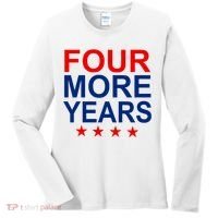 Four More Years Re-Elect Trump Women's Long Sleeve Shirt thumb 0