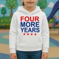Four More Years Re-Elect Trump Kids Hoodie thumb 3
