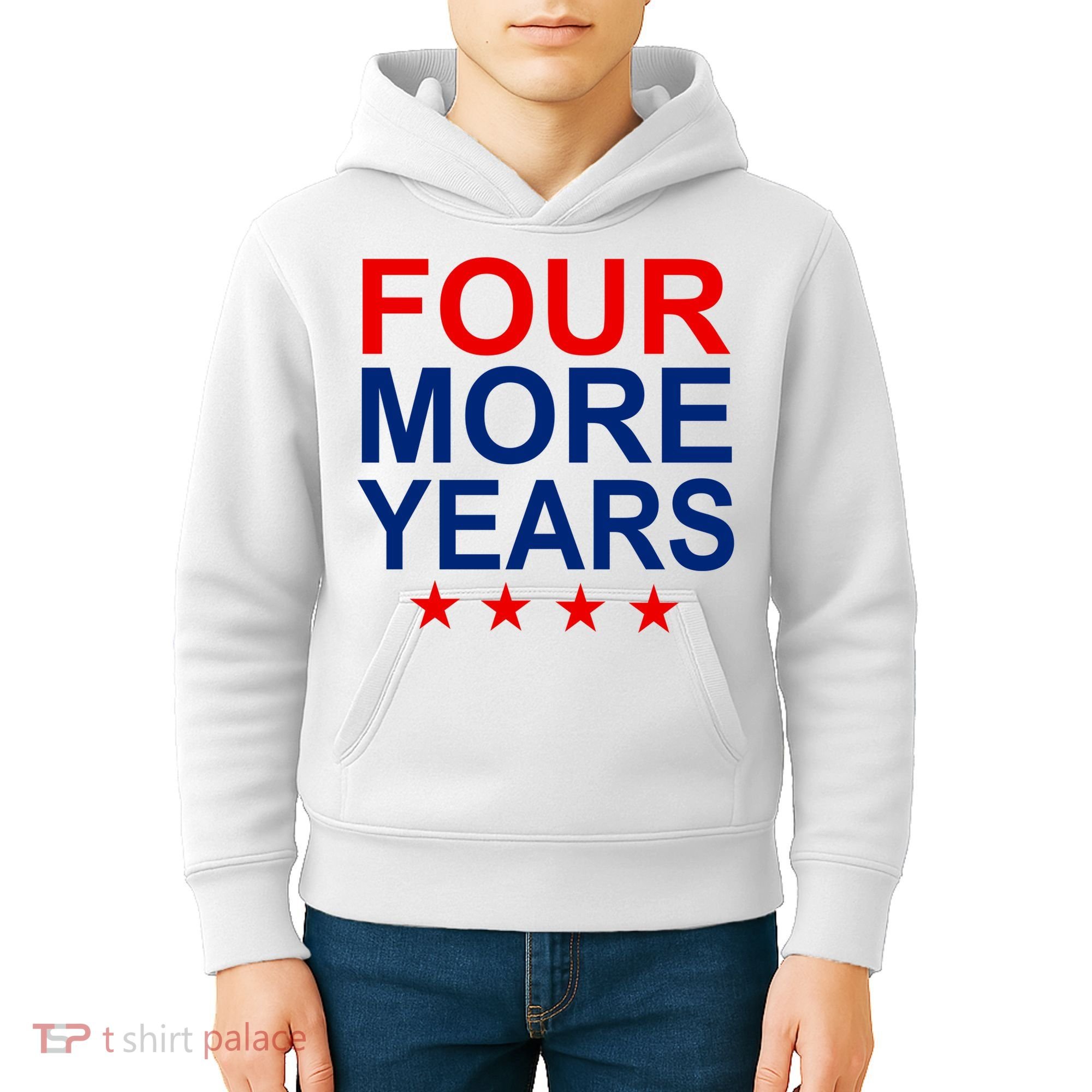 Four More Years Re-Elect Trump Kids Hoodie