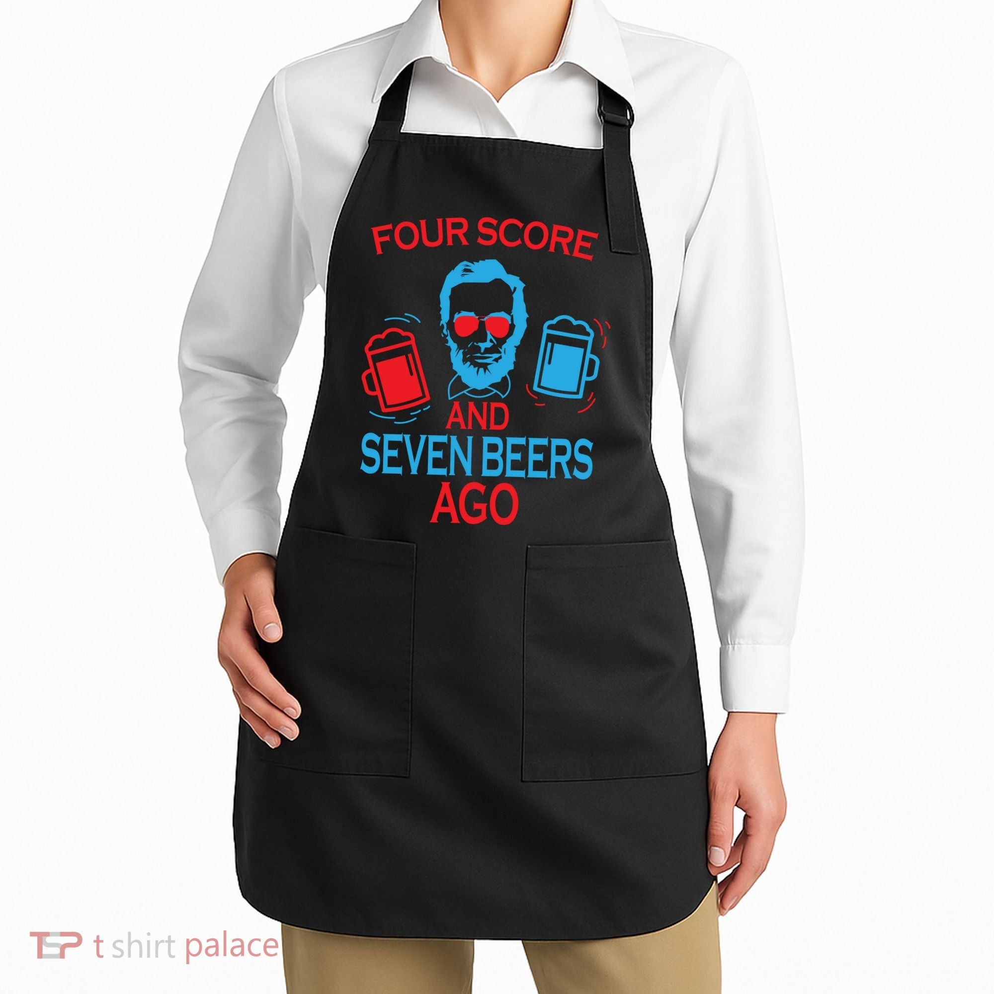 Four Score and Seven Beers Ago Apron