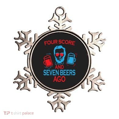 Four Score and Seven Beers Ago Ornament