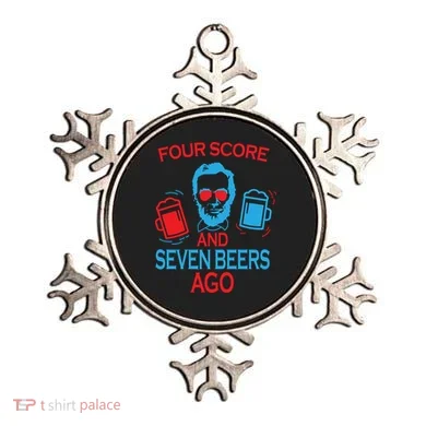 Four Score and Seven Beers Ago Ornament