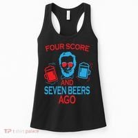 Four Score and Seven Beers Ago Women's Tank Top thumb 0