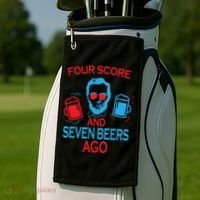 Four Score and Seven Beers Ago Golf Towel thumb 2