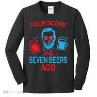 Four Score and Seven Beers Ago Kids Long Sleeve Shirt thumb 0