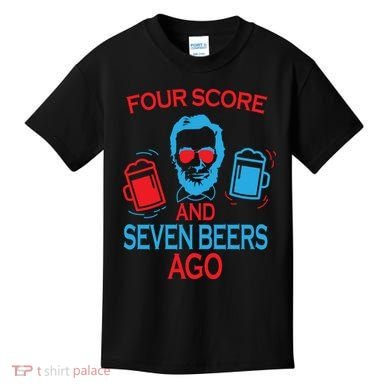 Four Score and Seven Beers Ago Kids T-Shirt