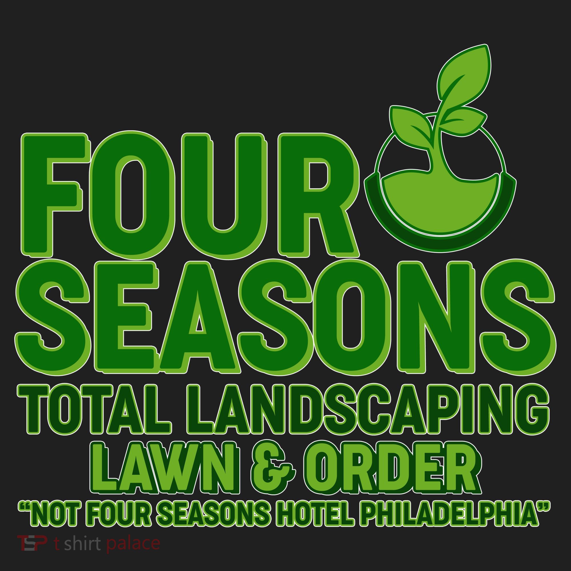 Four Seasons Total Landscaping Lawn And Order  Golf Towel
