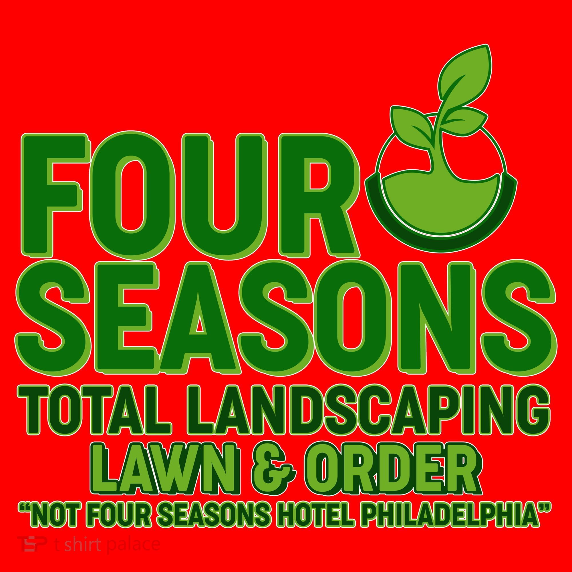 Four Seasons Total Landscaping Lawn And Order  Santa Hat
