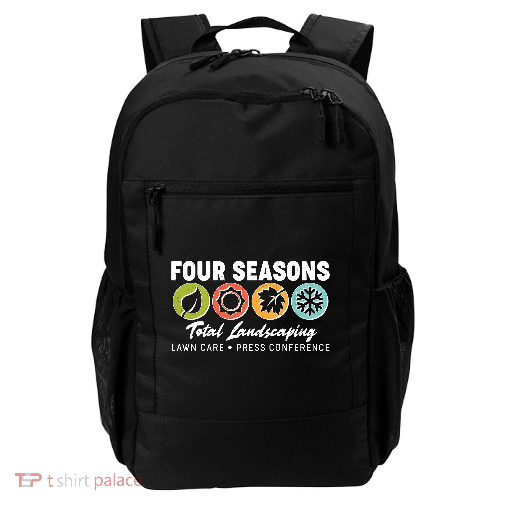 Four Seasons Total Landscaping Lawn Care Press Conference Backpack