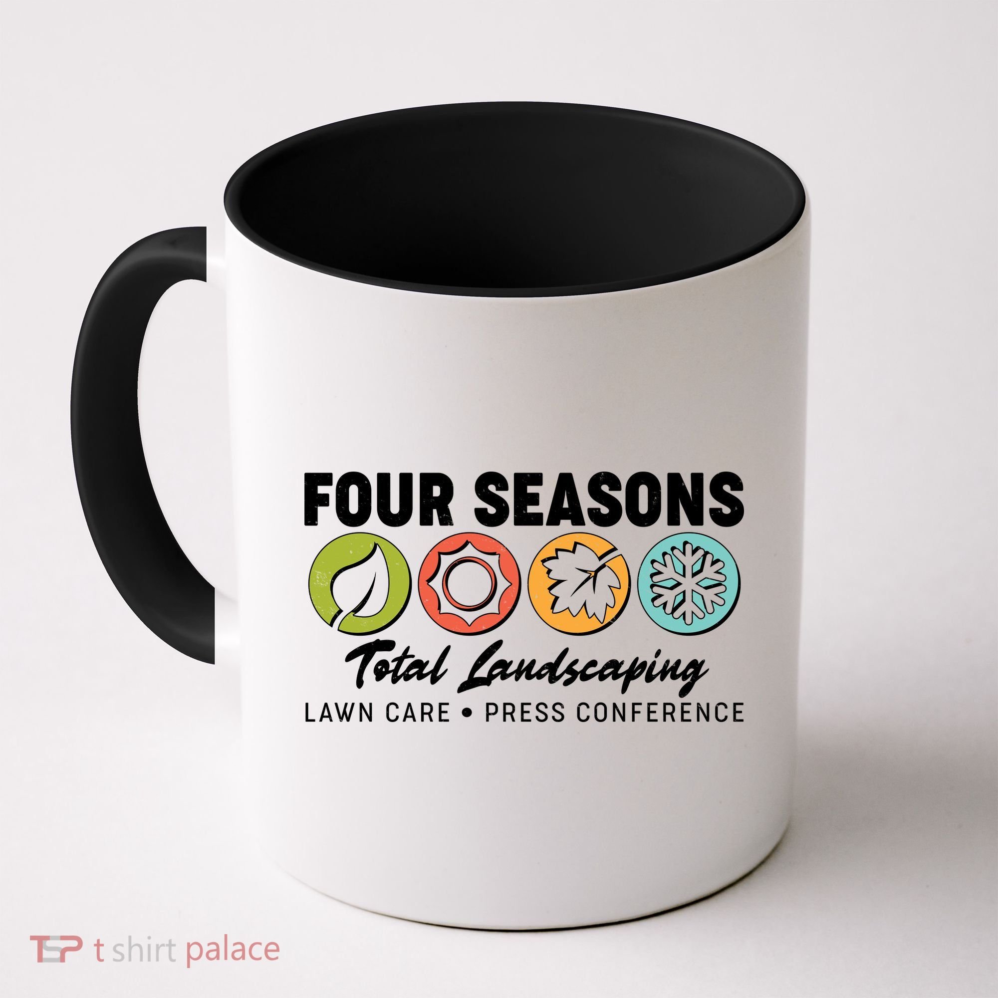 Four Seasons Total Landscaping Lawn Care Press Conference Coffee Mug