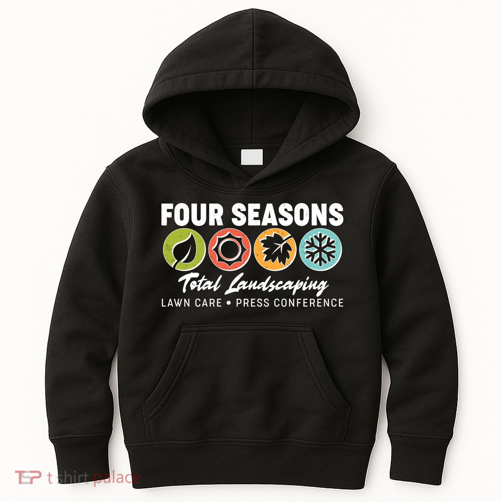Four Seasons Total Landscaping Lawn Care Press Conference Kids Hoodie