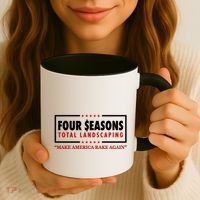 Four Seasons Total Landscaping Make America Rake Again Logo Coffee Mug thumb 3