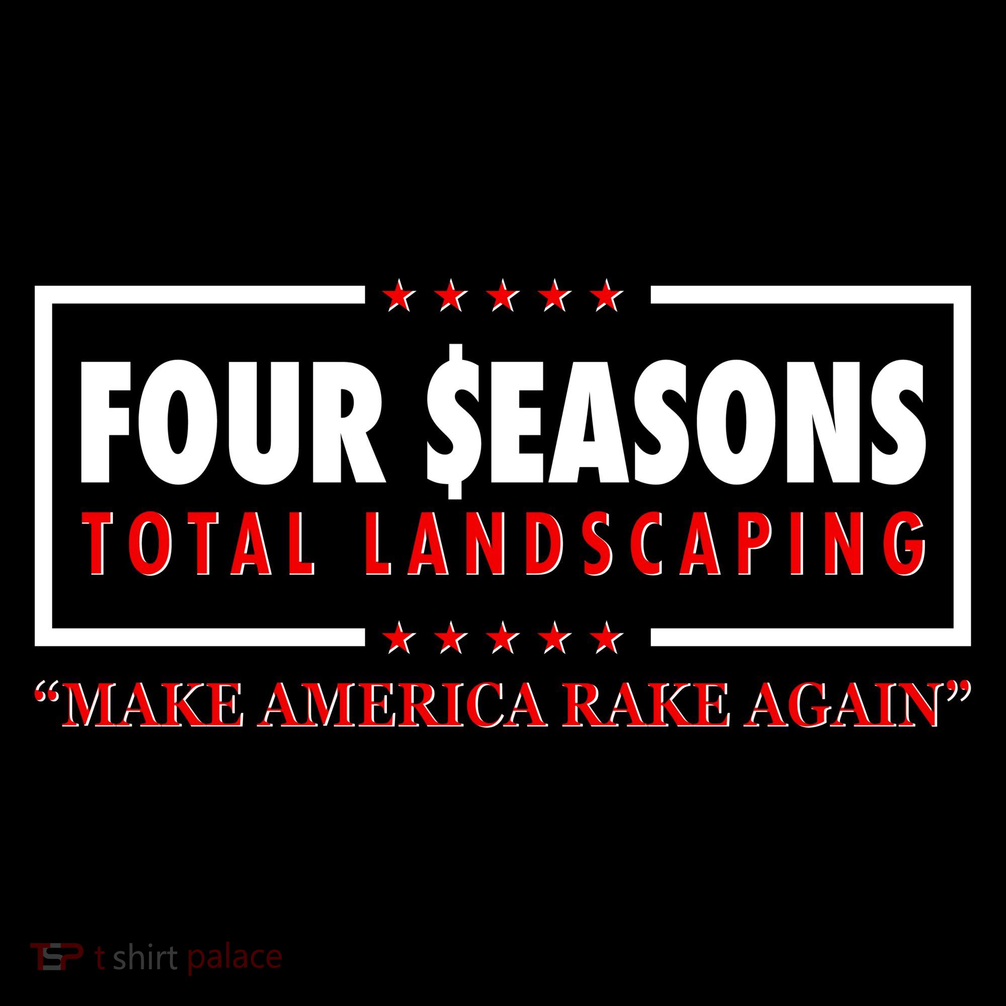 Four Seasons Total Landscaping Make America Rake Again Logo Ornament
