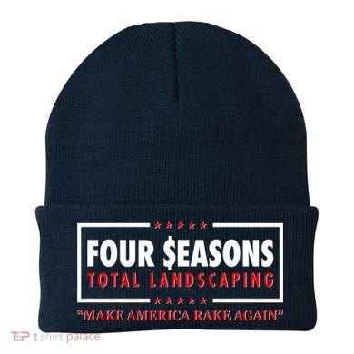 Four Seasons Total Landscaping Make America Rake Again Logo Beanie