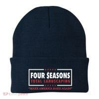 Four Seasons Total Landscaping Make America Rake Again Logo Beanie thumb 0