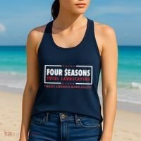 Four Seasons Total Landscaping Make America Rake Again Logo Women's Tank Top thumb 2