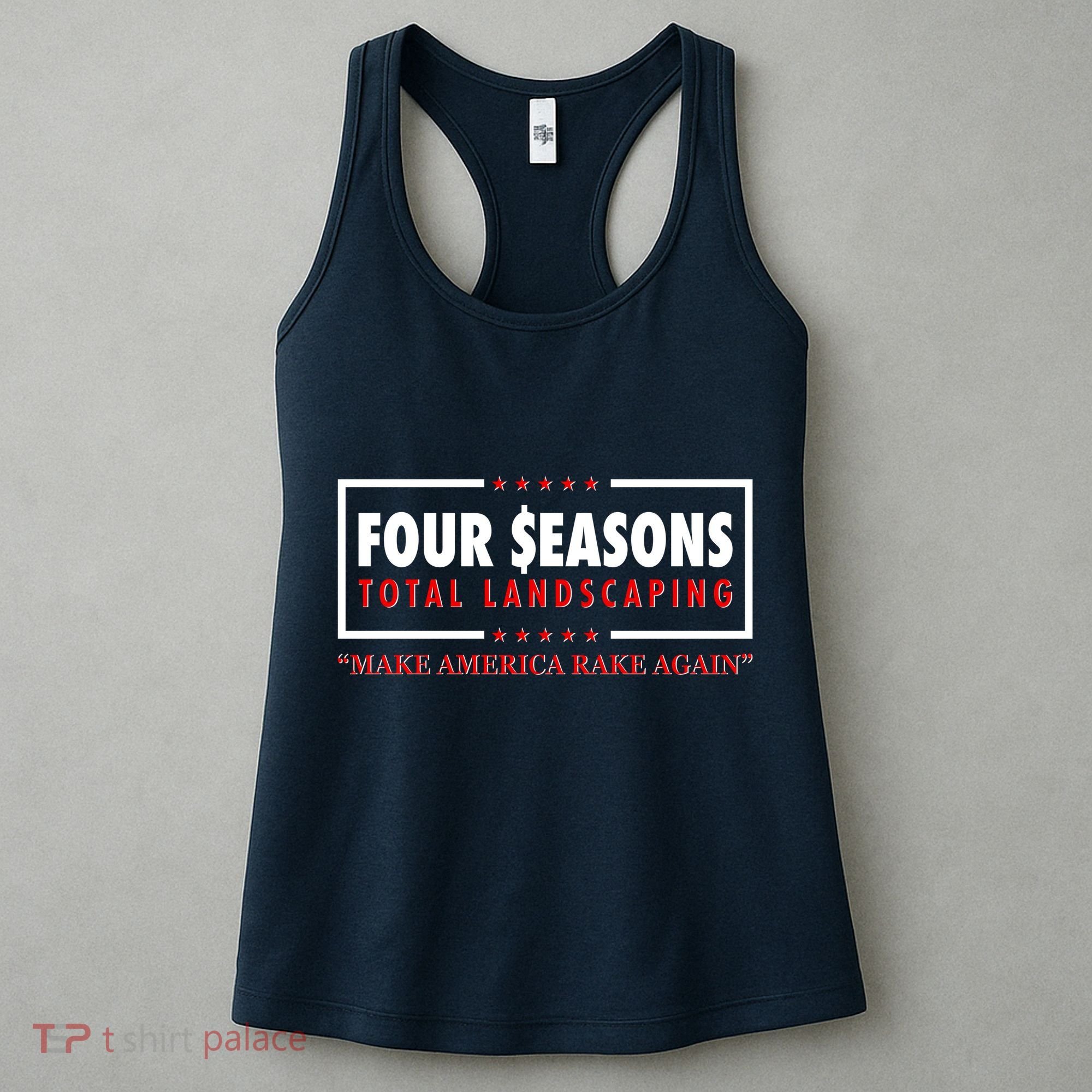 Four Seasons Total Landscaping Make America Rake Again Logo Women's Tank Top