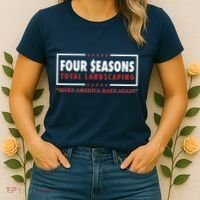 Four Seasons Total Landscaping Make America Rake Again Logo Women's T-Shirt thumb 2