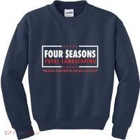 Four Seasons Total Landscaping Make America Rake Again Logo Kids Sweatshirt thumb 0